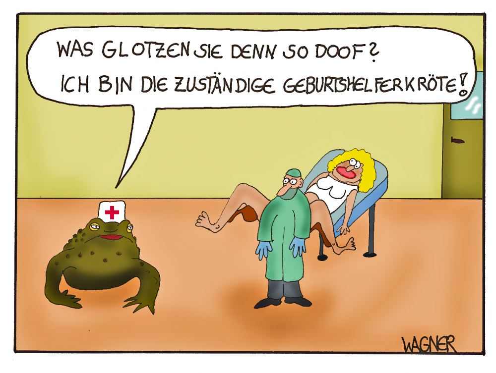 Cartoon: Im Kreissaal 1