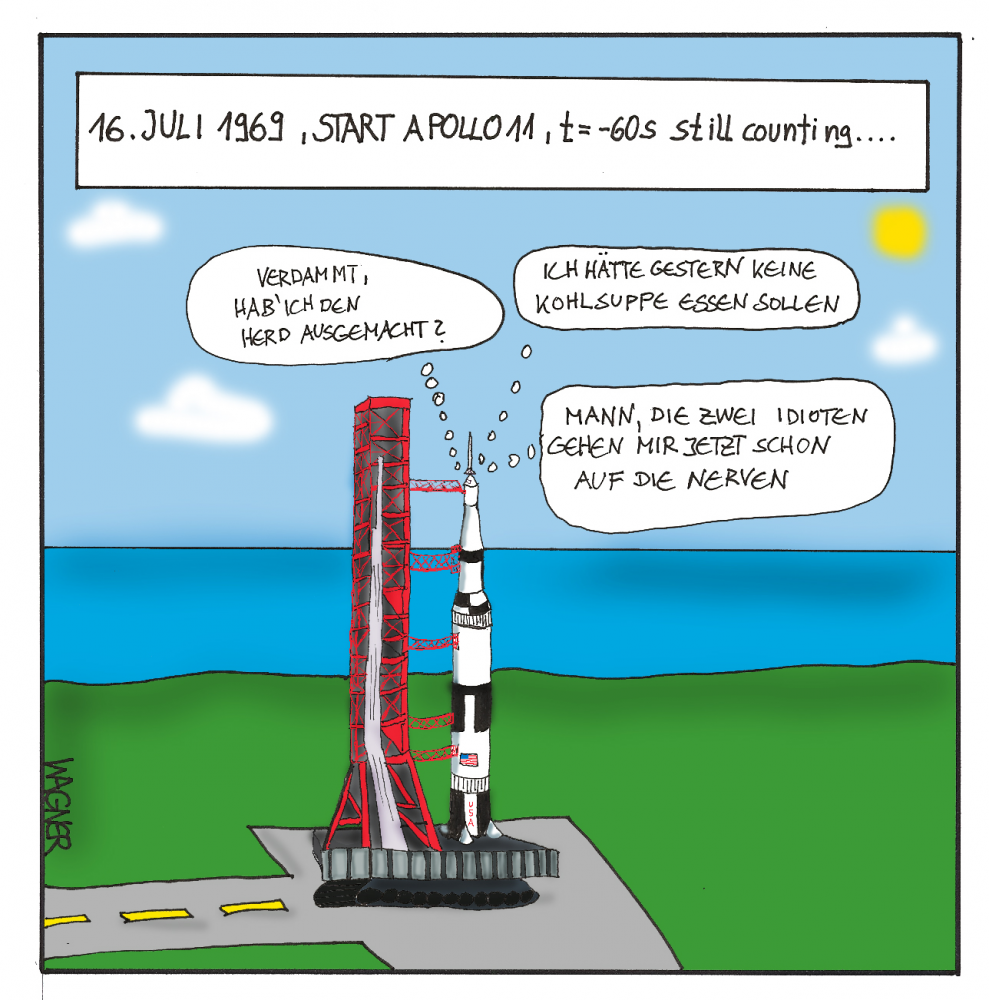 Cartoon: Beim Start 1