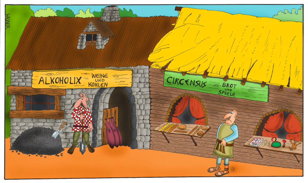 Cartoon: panem et circenses 1
