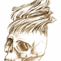 Skull Sepia