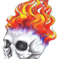 Flammenschädel