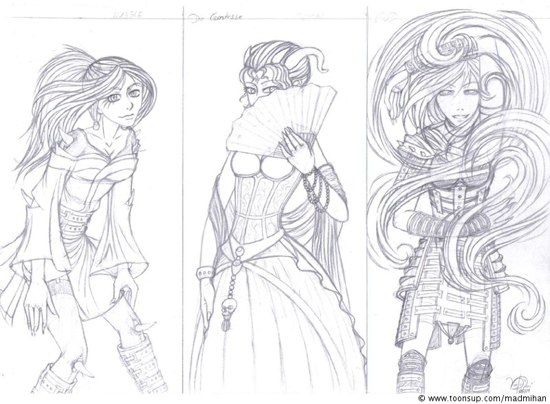 Concept Art / Character Design: Three Demons 1