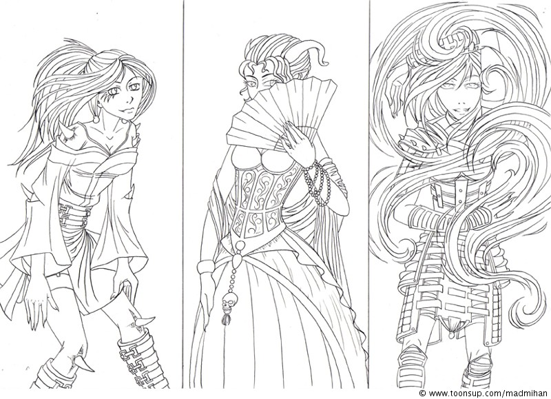 Concept Art / Character Design: Three Demons 2