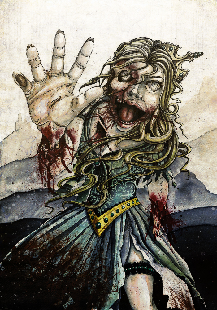 Illustration: Zombie-Prinzessin 1