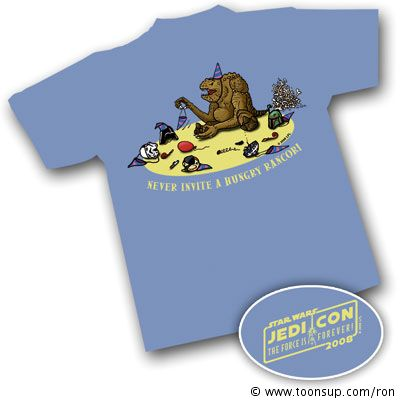 Illustration: T-Shirt Jedi-Con 2008: Rancor 2