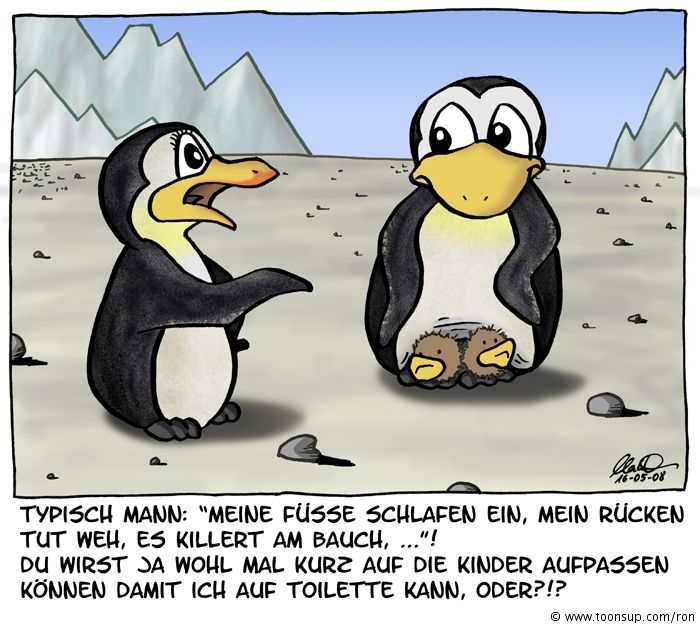 Cartoon: Papa Pinguin 1
