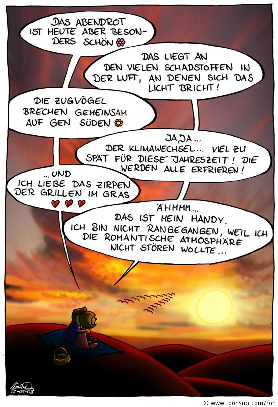 Cartoon: Abendstimmung 1
