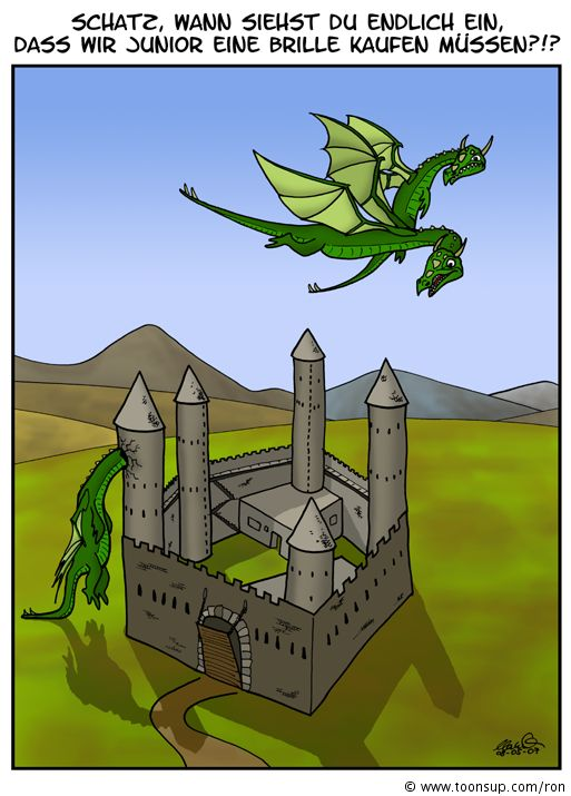 Cartoon: Drachen 1