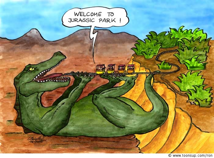 Cartoon: Jurassic Park 1