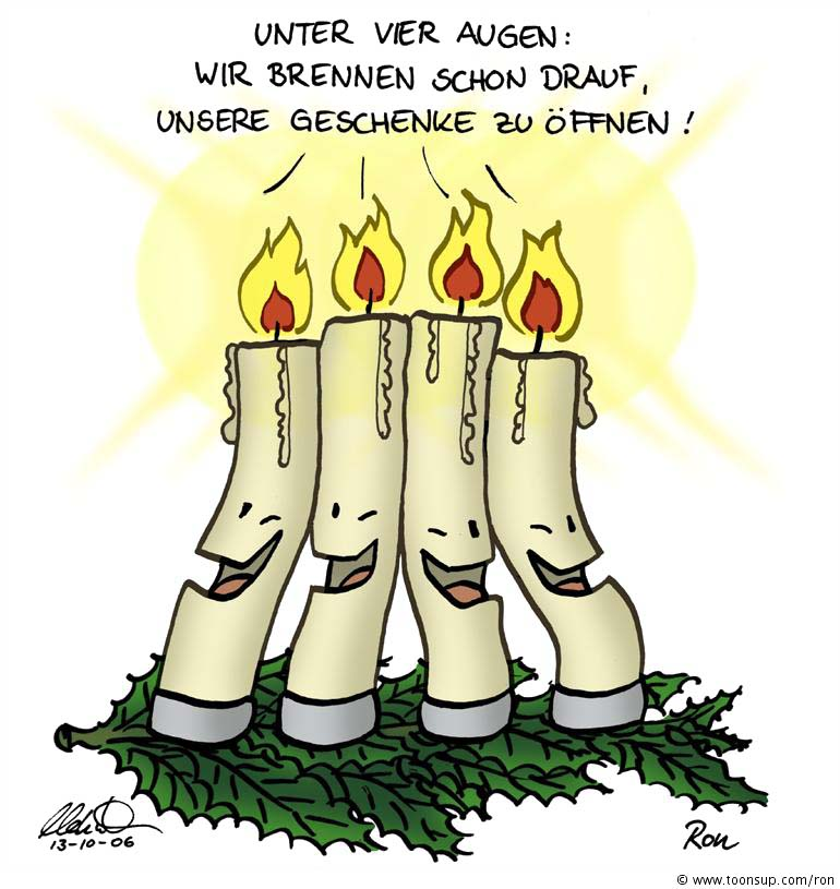Illustration: Adventskerzen 4