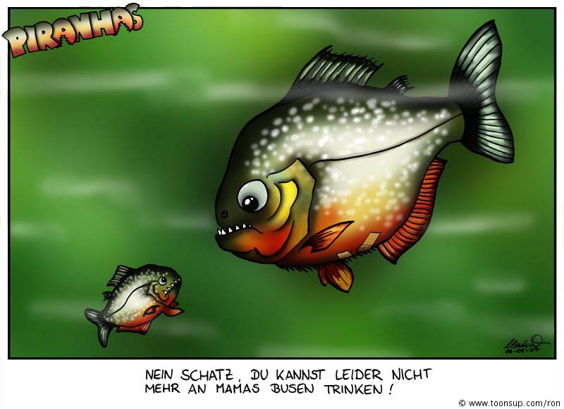 Cartoon: Piranhas 1