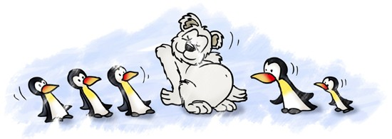 Illustration: Der Eisbär und der Pinguin 4