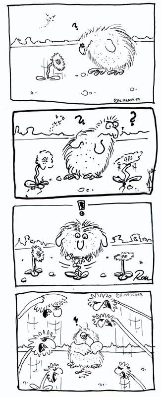 Comic: Blumenhuhn 1