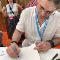 Foto: Erlangen 2022: Comic-Künstler bei der Arbeit 4
