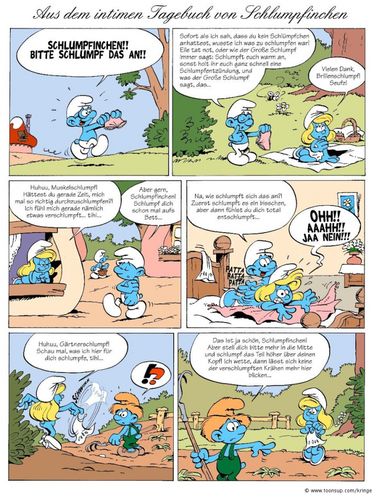 Comic: Schlumpfinchens Tagebuch 1