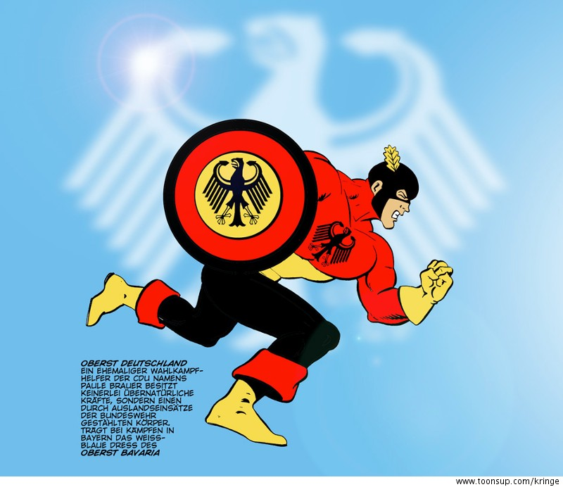 Cartoon: Deutsche Superhelden 1 1