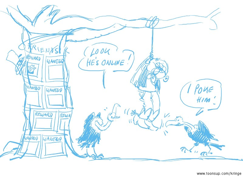 Cartoon: Anstupsen! 2