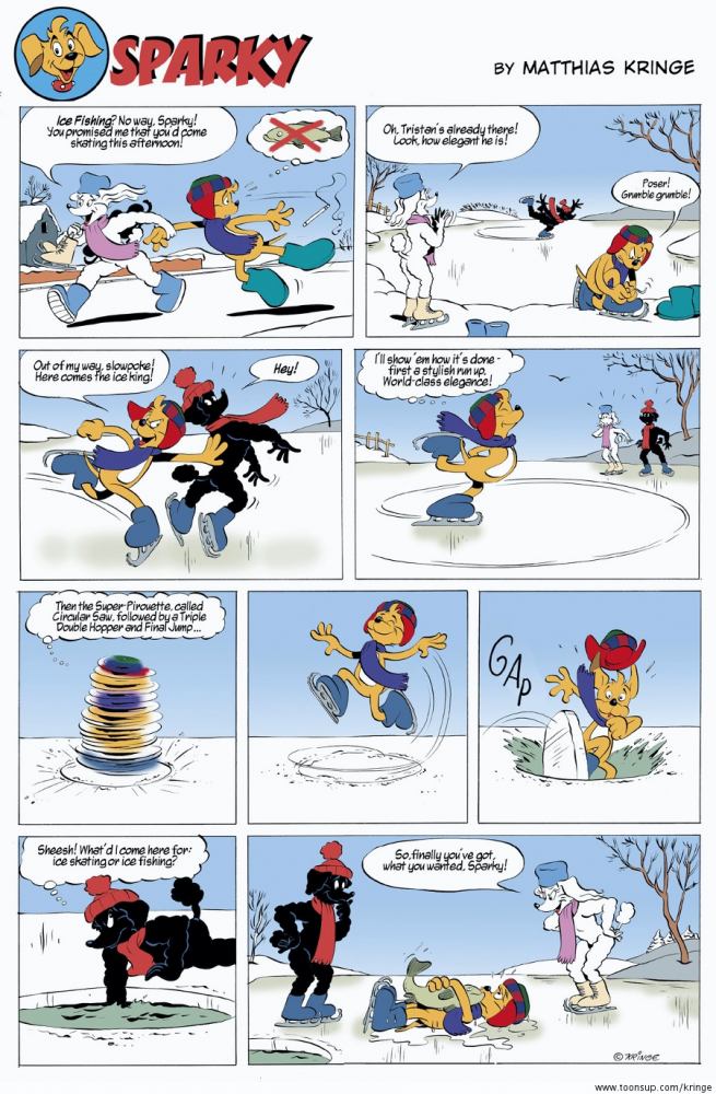Comic: Sparky: Ice Fishing 1