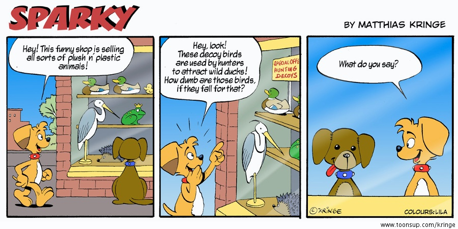 Cartoon: Sparky: Decoy Birds 1