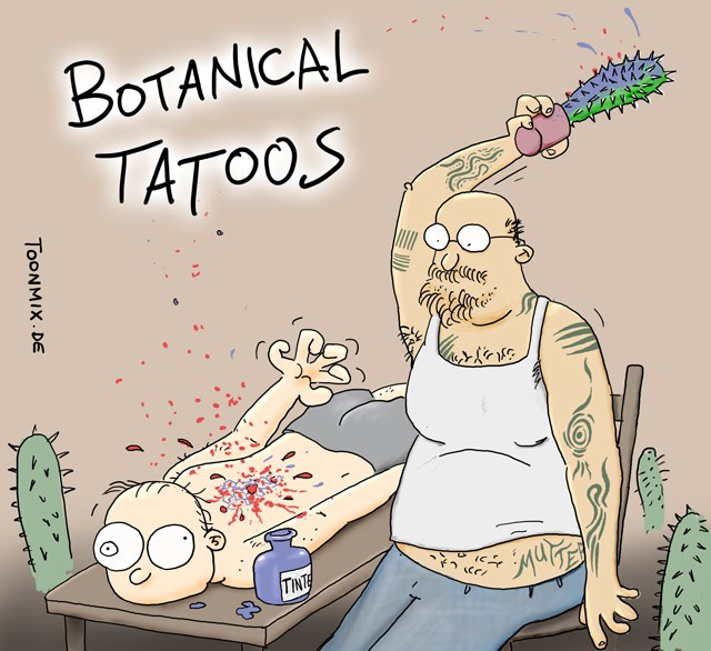 Cartoon: Botanical Tatoos 1