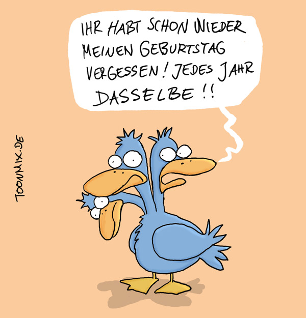 Cartoon: Dreikopfente 1
