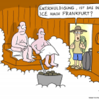 50 Grad Sauna auf Bahncard