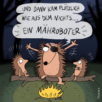 Cartoon: Mähroboter 1