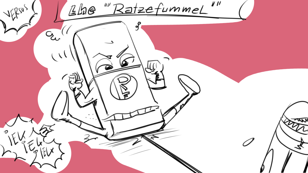 Concept Art / Character Design: Der Stricher gegen den teuflischen Ratzefummel! Beware! 2