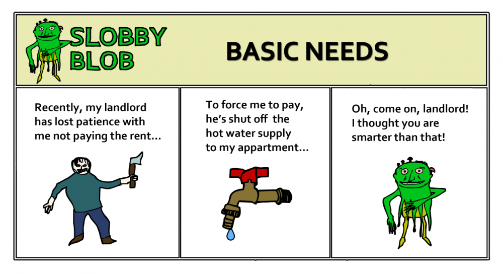 Cartoon: Slobby Blob - Basic Needs 1