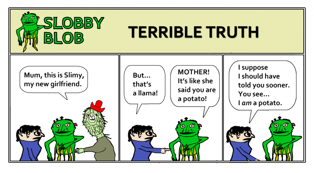 Cartoon: Slobby Blob - Terrible Truth 1