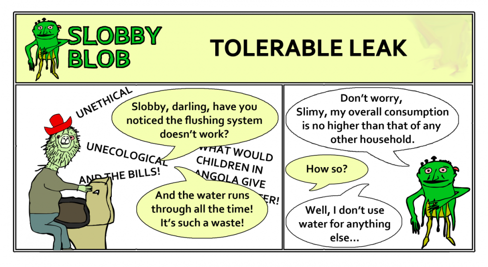 Cartoon: Slobby Blob - Tolerable Leak 1