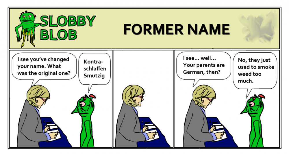 Cartoon: Slobby Blob - Former Name 1