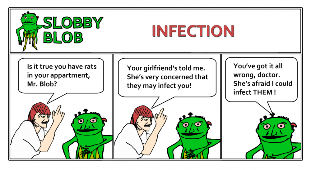 Cartoon: Slobby Blob - Infection 1