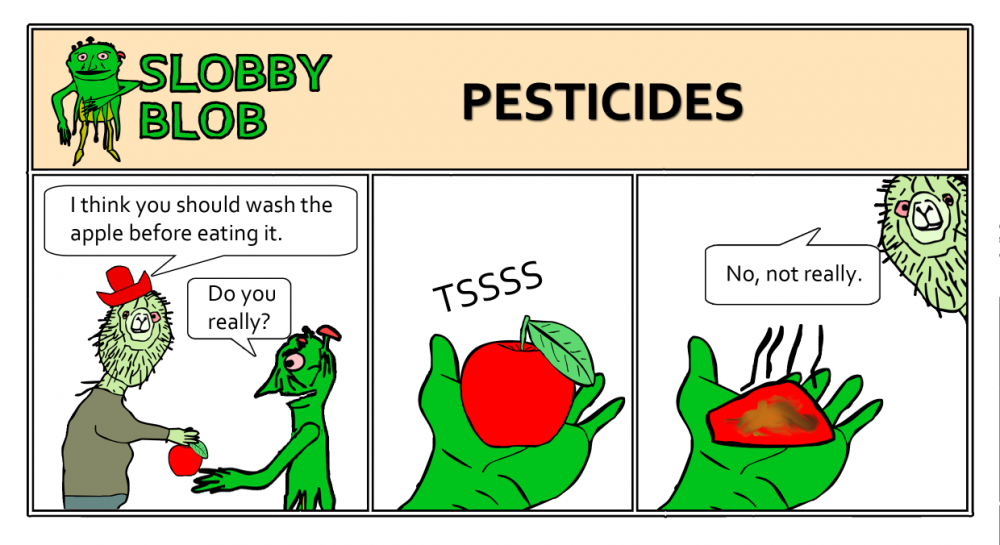 Cartoon: Slobby Blob - Pesticides 1