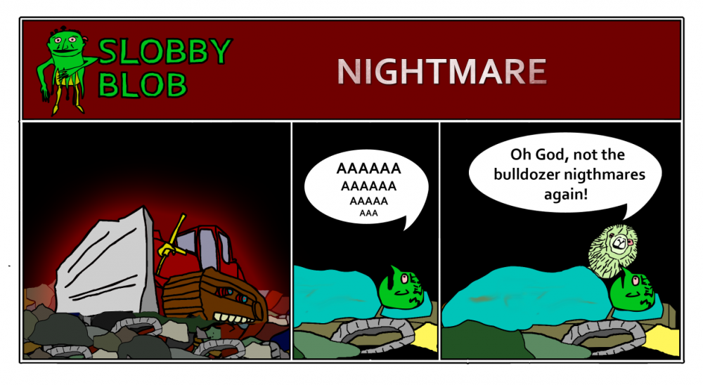 Cartoon: Slobby Blob - Nightmare 1
