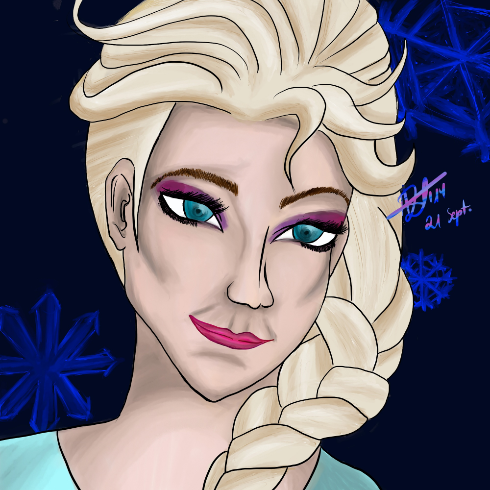 Illustration: Elsa Portrait 1