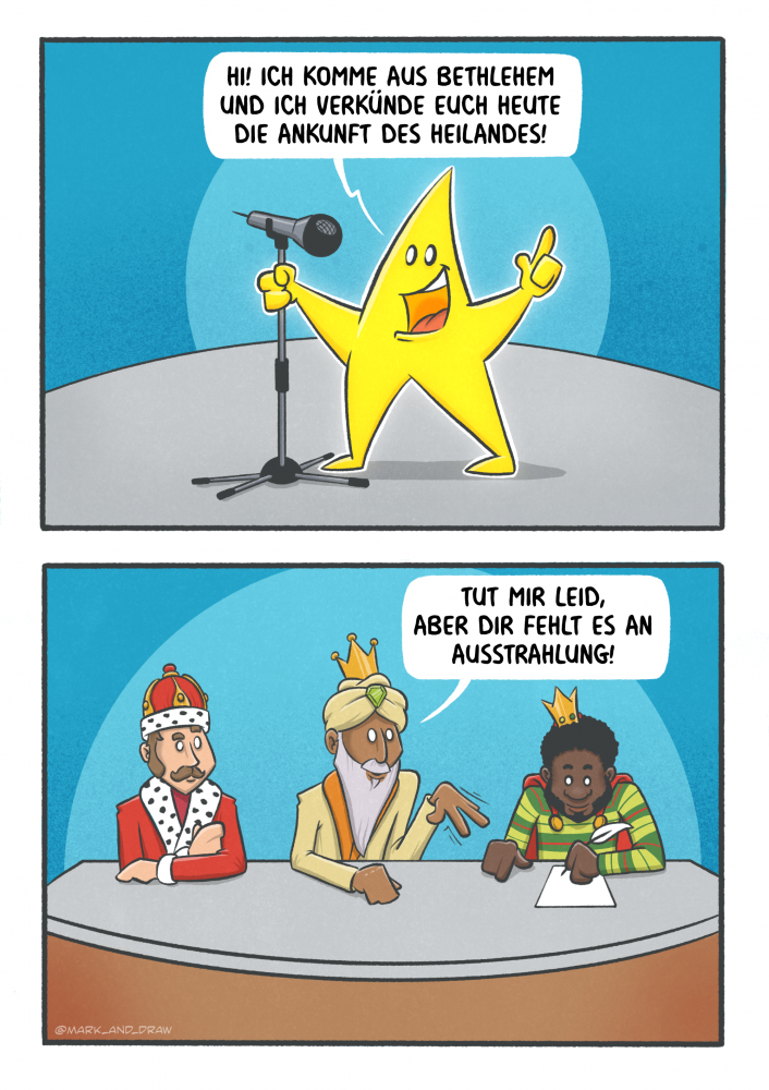 Cartoon: Bethlehem sucht den Superstar 1