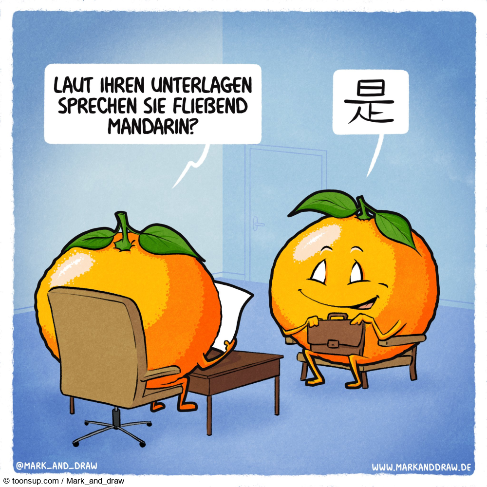 Cartoon: Mandarin 1