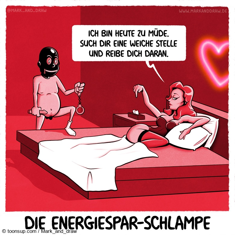Cartoon: Energiespar-Schlampe 1