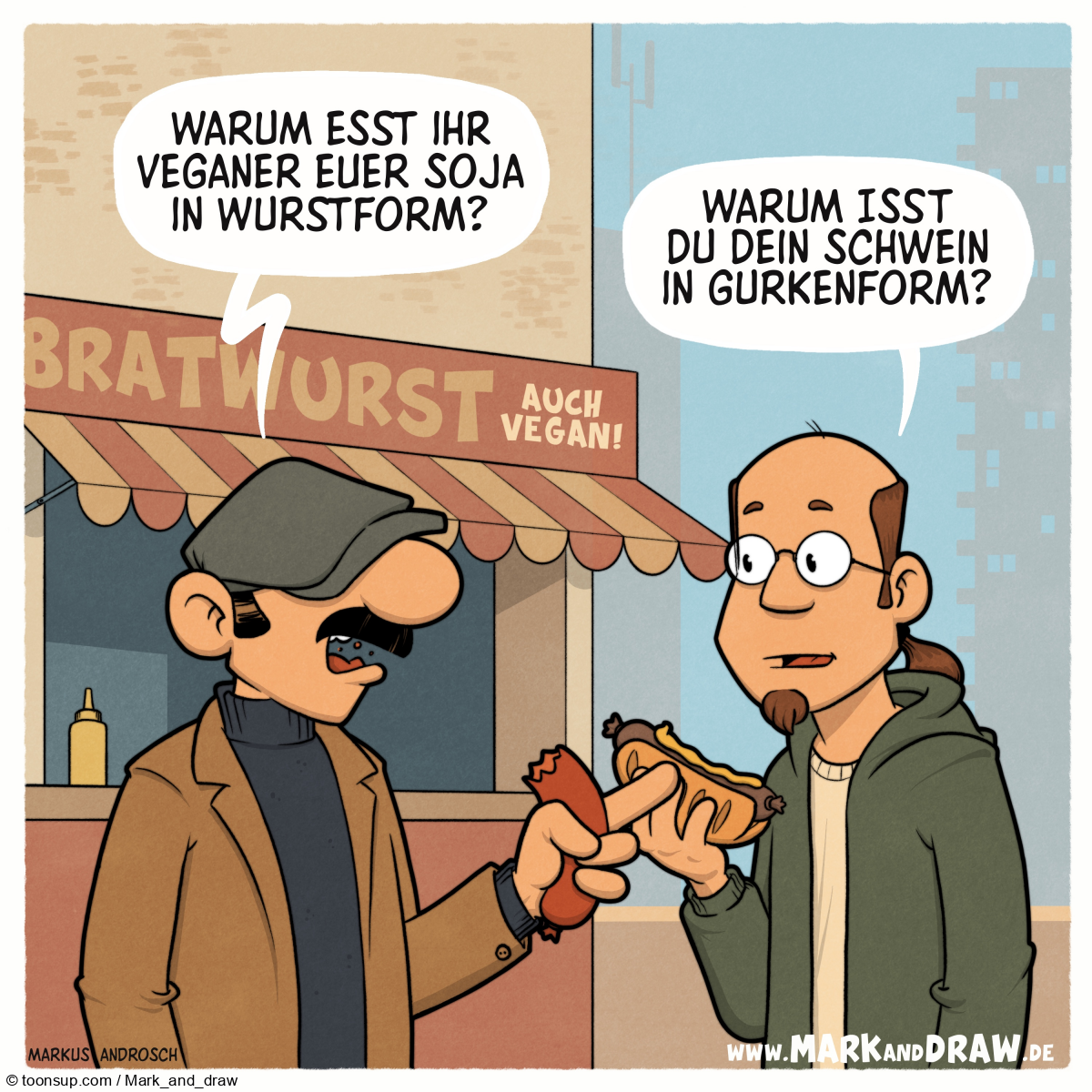 Cartoon: Vegane Wurst 1