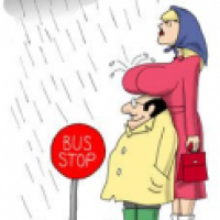 At the Bus Stop