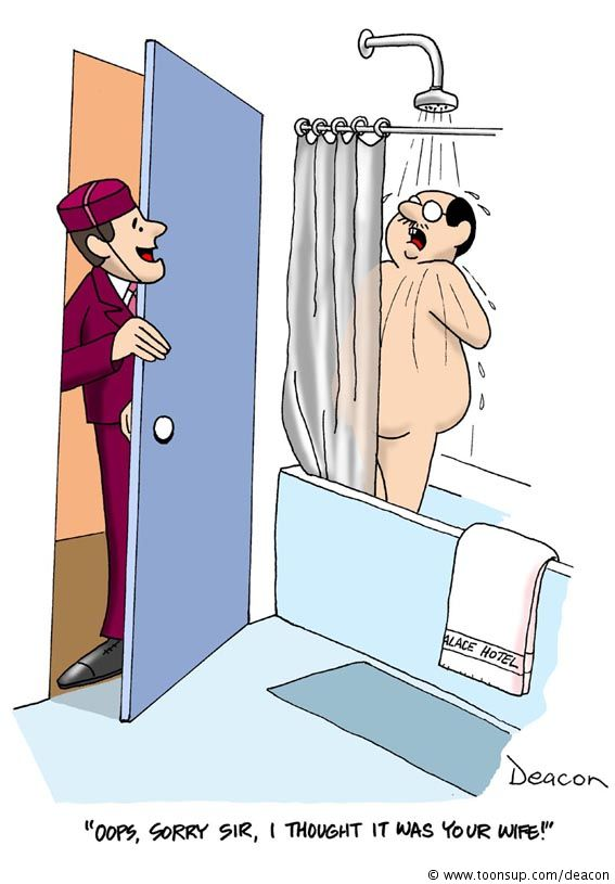 Cartoon: Hotel Accident 1