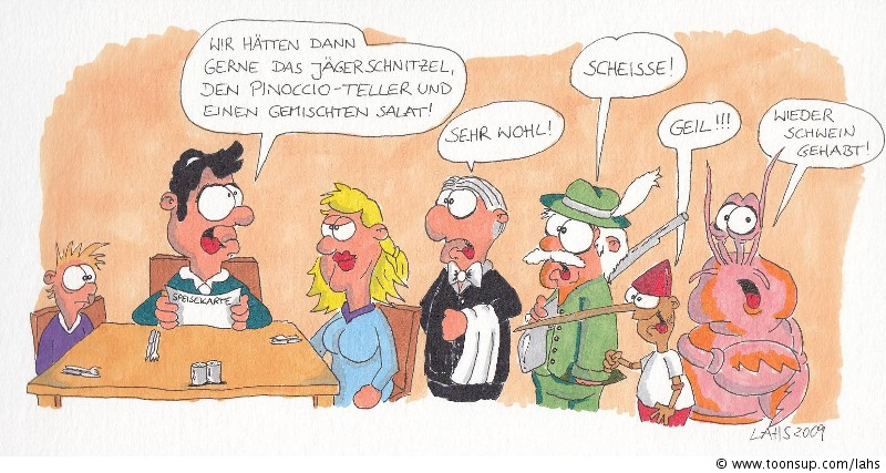 Cartoon: Restaurant 1