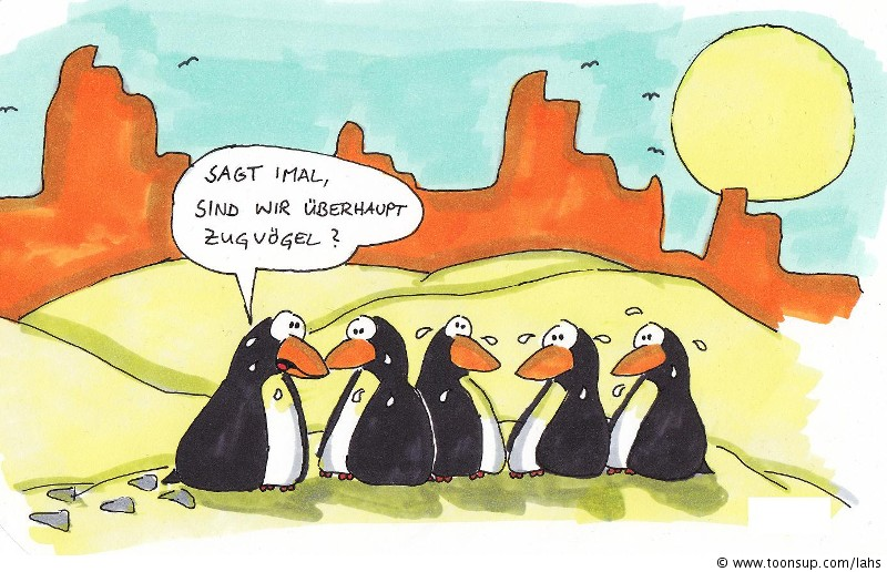 Cartoon: Zugvögel 1