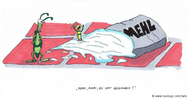 Cartoon: Schneetreiben 1