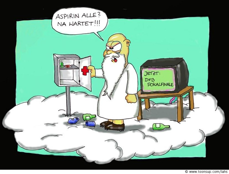 Cartoon: Fußballgott 1