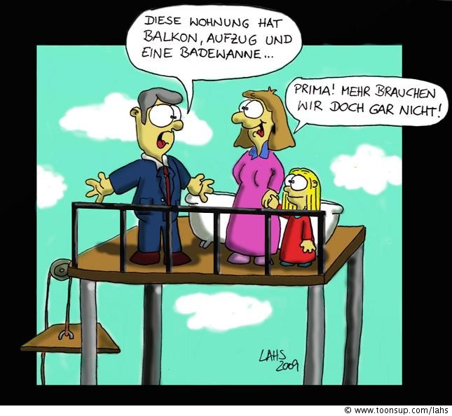Cartoon: Wohnungssuche 1
