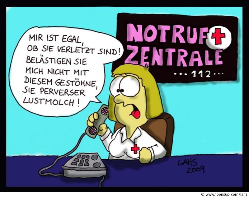 Cartoon: Notruf 1