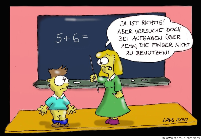 Cartoon: Rechnen 1