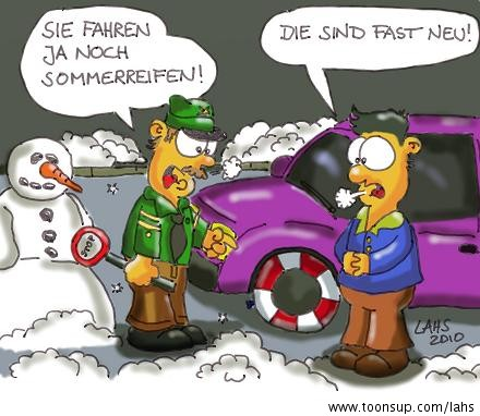Cartoon: Sommerreifen 1